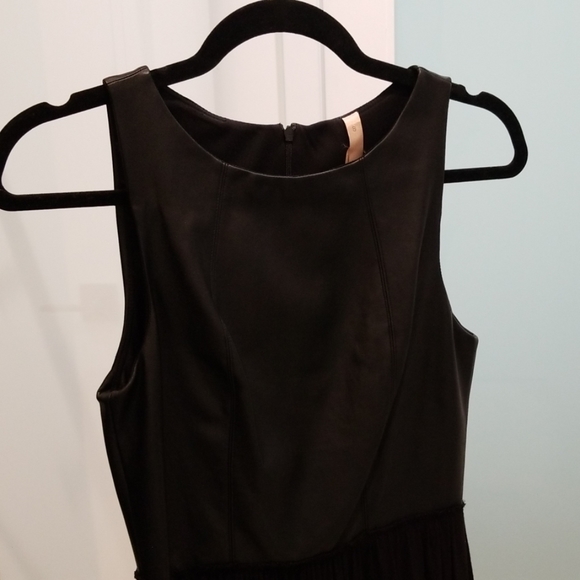 Bailey 44 Faux Leather Dress Sz S - Picture 3 of 5